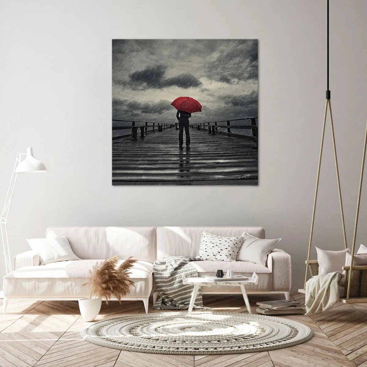 Canvas picture - Don't Mind the Rain - 30x30 cm