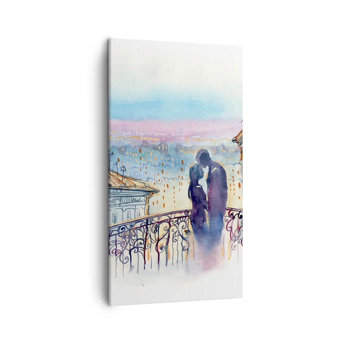 Canvas picture - Parisian Lovers - 45x80 cm