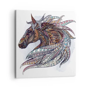 Canvas picture - Horse of a Celtic Warrior - 50x50 cm