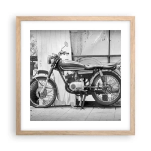 Poster in light oak frame - Classics above All - 40x40 cm