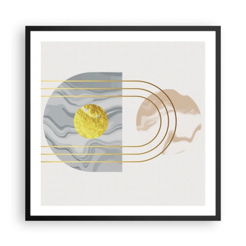 Poster in black frame - Brightness nad Shine - 60x60 cm