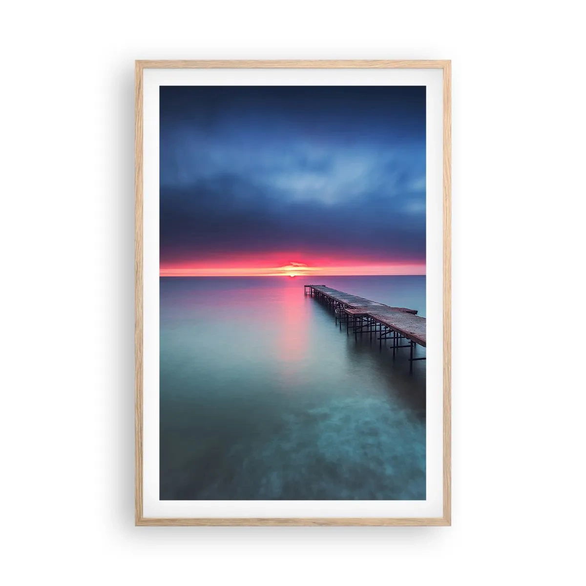 Poster in light oak frame - Between Heaven and Earth - 61x91 cm