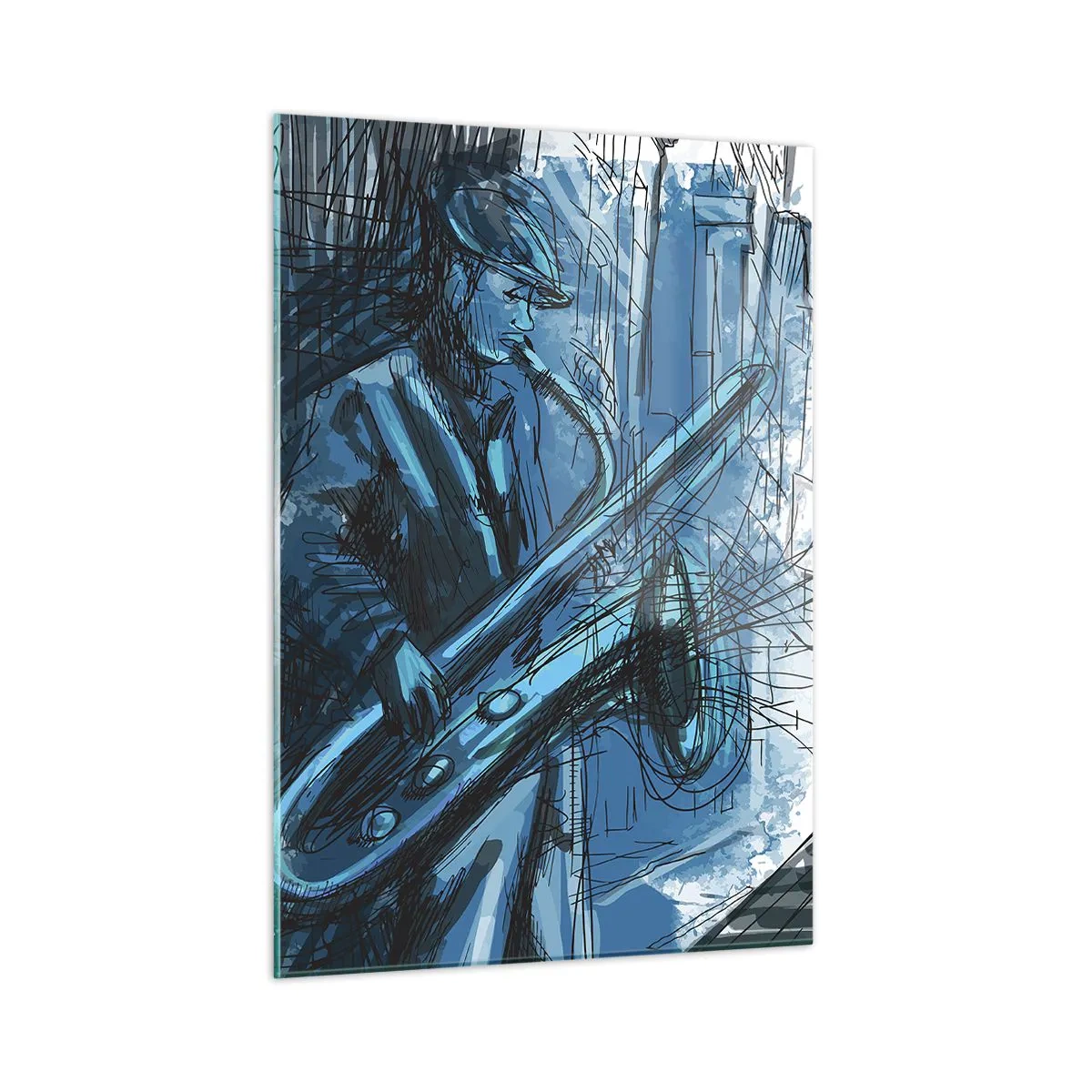 Glass picture - City Rhapsody - 50x70 cm