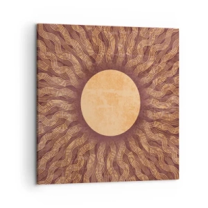 Canvas picture - Sun Icon - 50x50 cm
