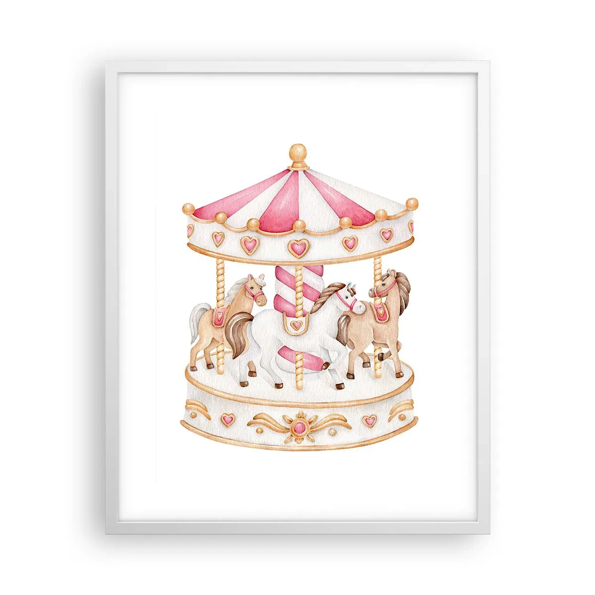 Poster in white frmae - Sweet World of Childhood - 40x50 cm