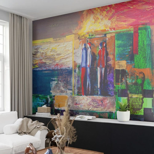 Self-Adhesive Photo Wallpaper Deluxe Sticker - Relations and Emotions - Abstraction, People, Piece - 150x105 cm