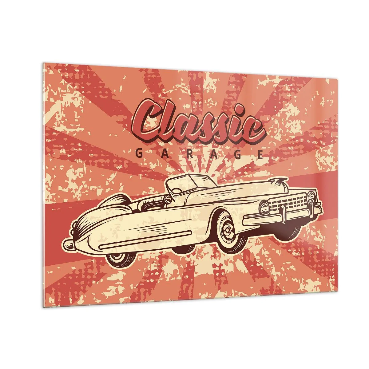 Glass picture - Elvis on the Radio - 100x70 cm