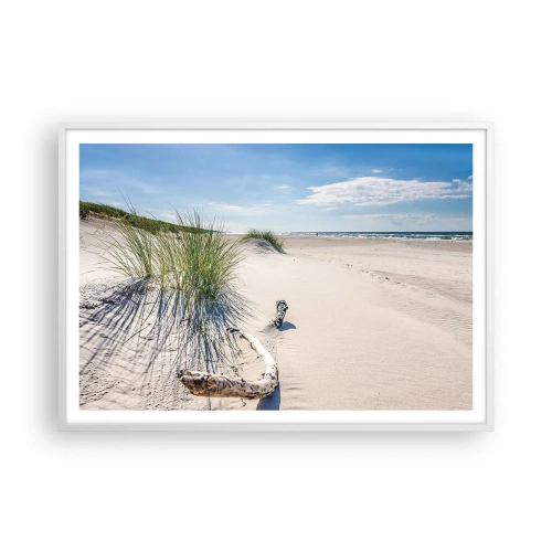 Poster in white frmae - The Most Beautiful? Baltic One - 100x70 cm