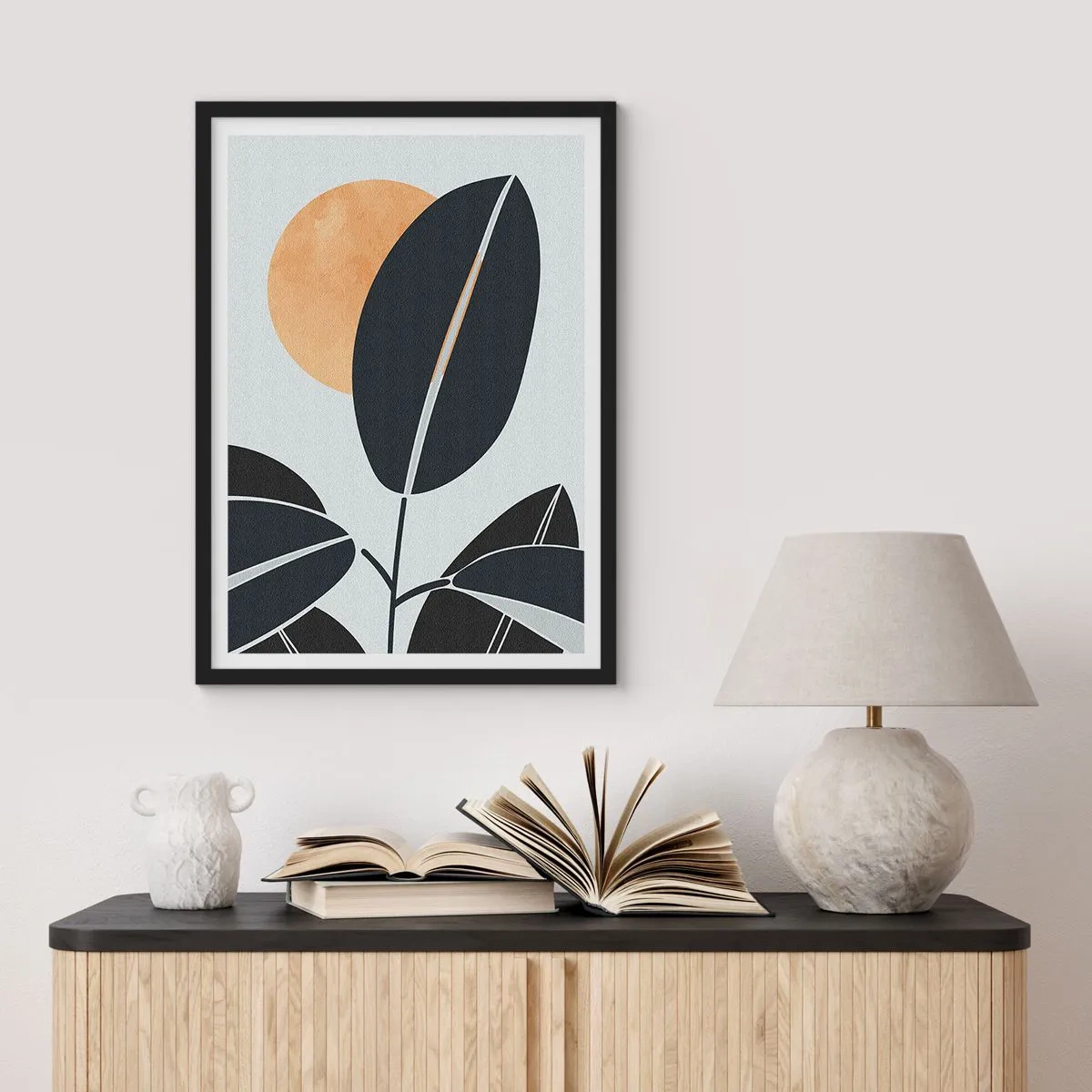 Poster in black frame - Hot Summer's Day - 30x40 cm