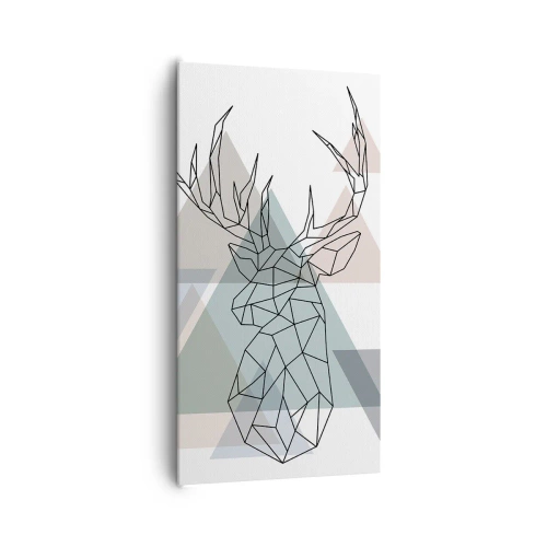 Canvas picture - In a Geometrical Forest - 65x120 cm