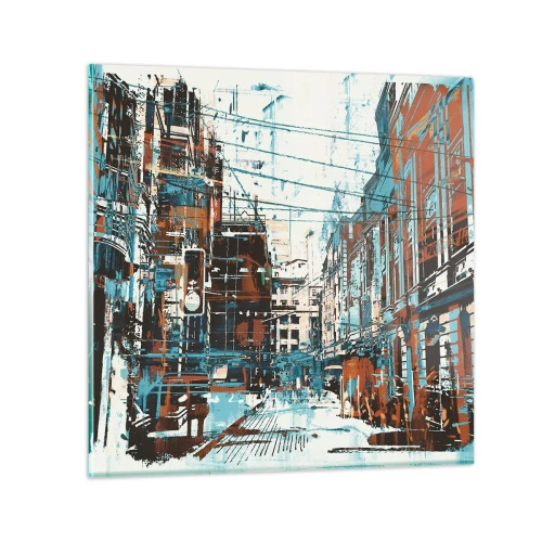 Glass picture - Blazed City Trail - 30x30 cm
