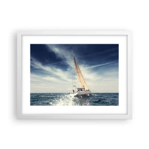 Poster in white frmae - They Won't Catch Us - 40x30 cm