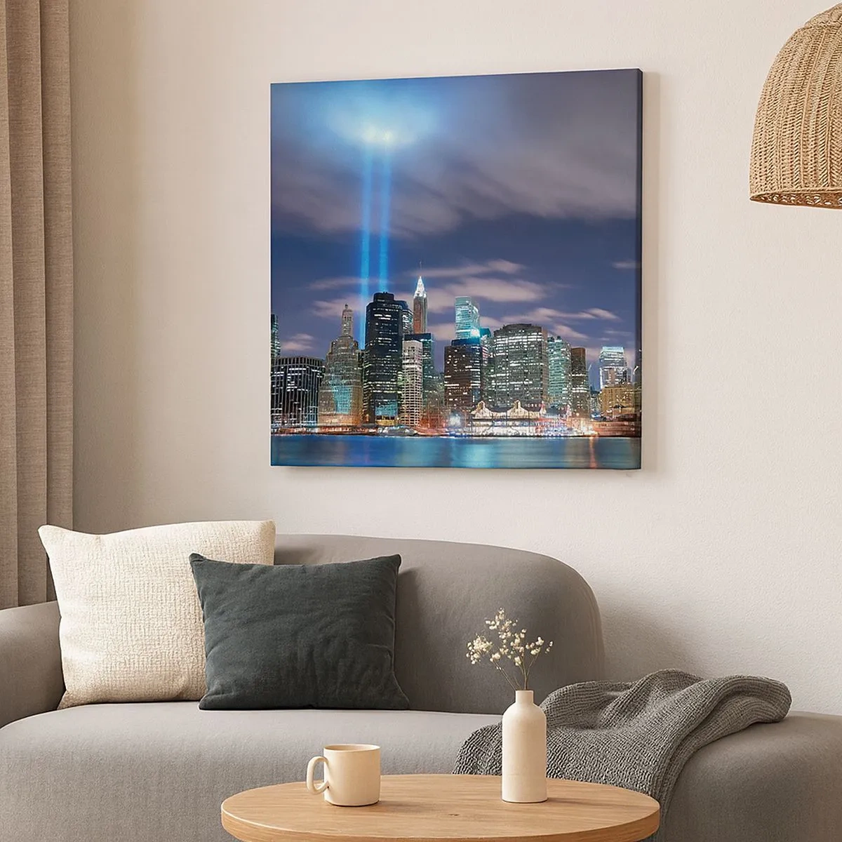 Canvas picture - Reaching Sky with Light - 30x30 cm