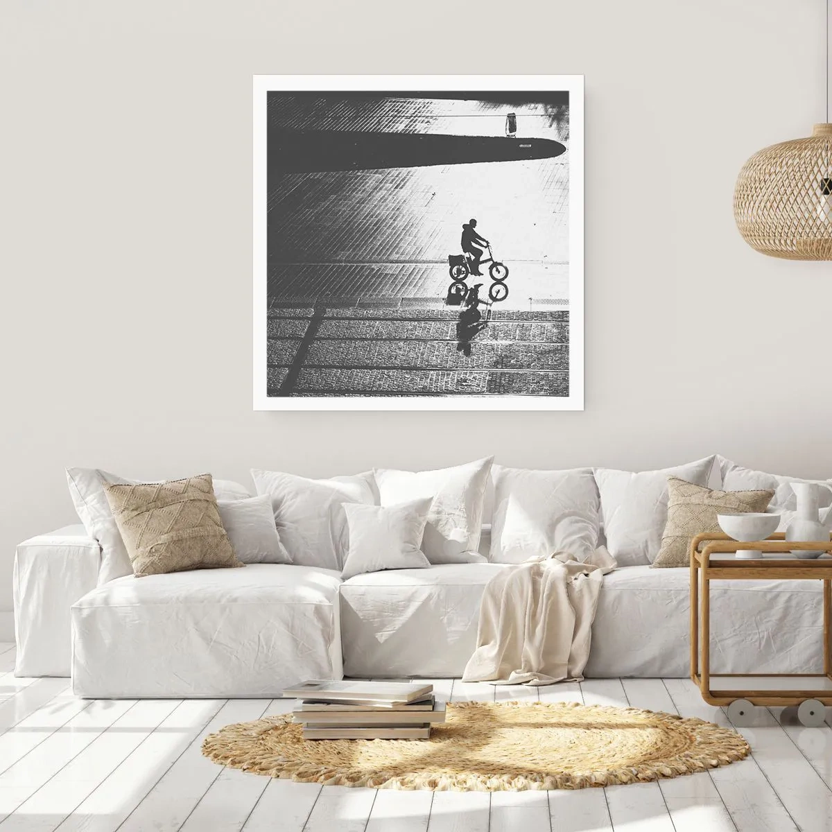 Poster - Straight ahead, through the City - 30x30 cm