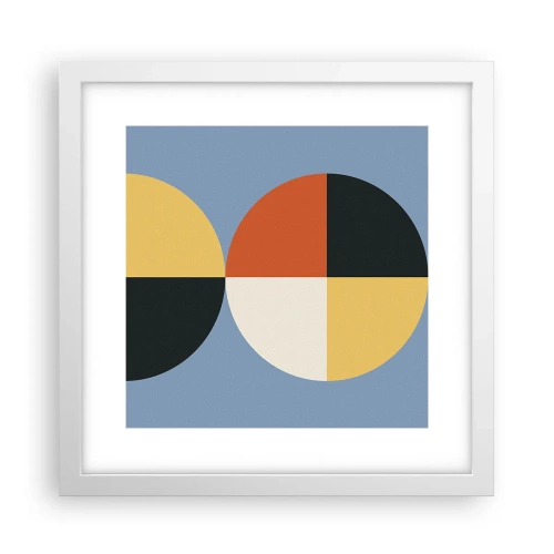 Poster in white frmae - Look and Count - 30x30 cm
