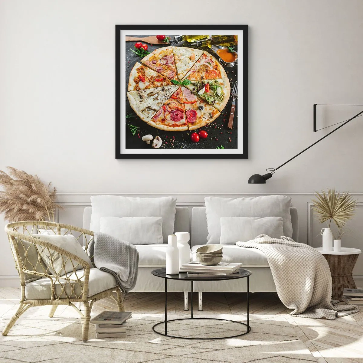 Poster in black frame - Range of Flavours - 40x40 cm