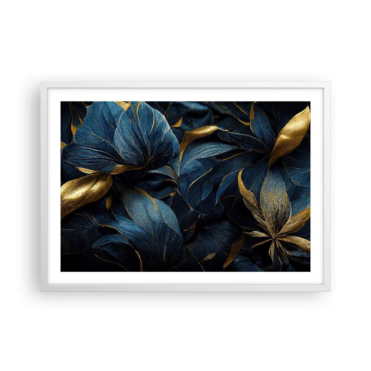 Poster in white frmae - Lined with Gold - 70x50 cm