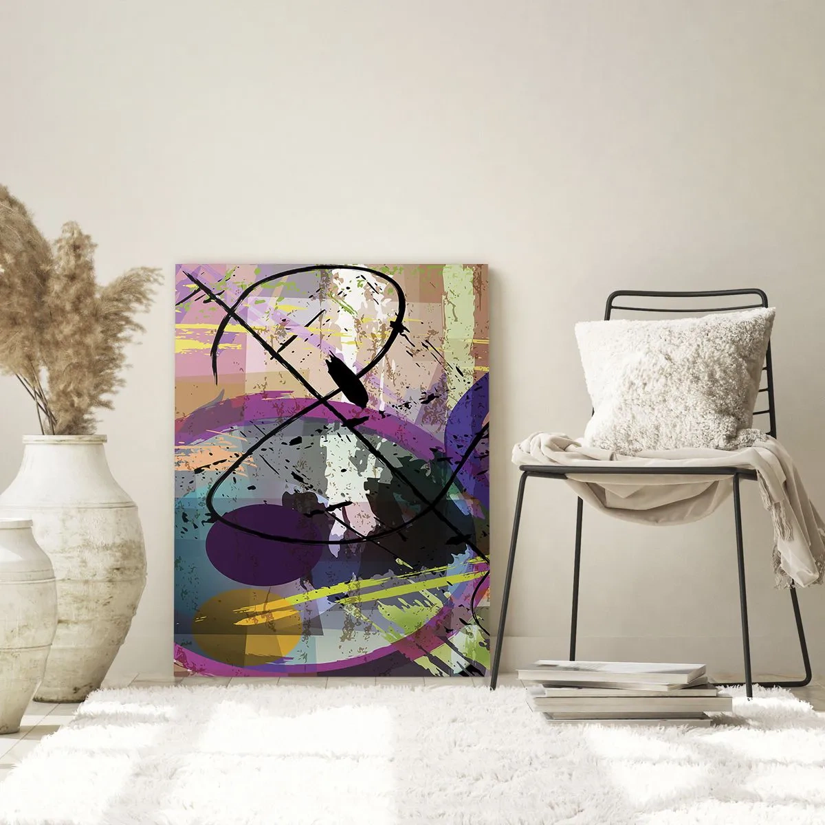 Glass picture - Straight Ahead or Around - 70x100 cm