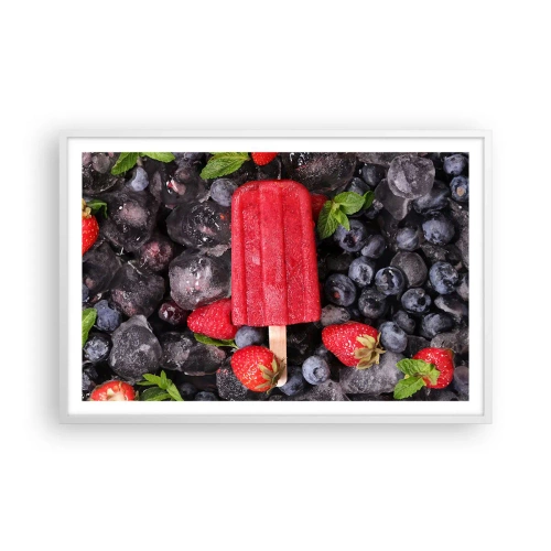 Poster in white frmae - Flavour of Hot Summer - 91x61 cm