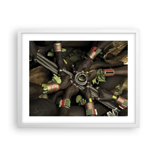 Poster in white frmae - We Are Together - 50x40 cm