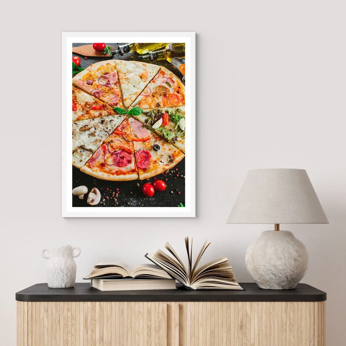 Poster in white frmae - Range of Flavours - 61x91 cm