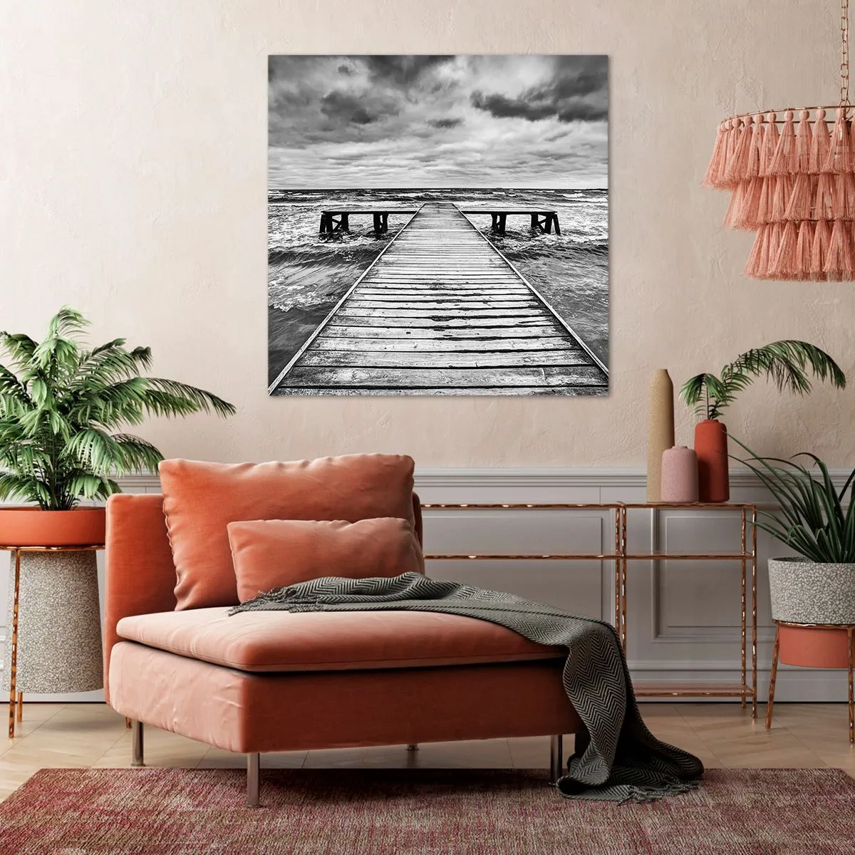 Canvas picture - Waiting for the Wind to Blow away - 40x40 cm