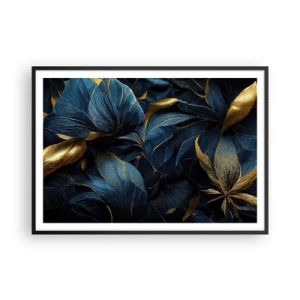 Poster in black frame - Lined with Gold - 100x70 cm