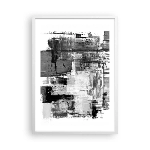 Poster in white frmae - Grey is Beautiful - 50x70 cm