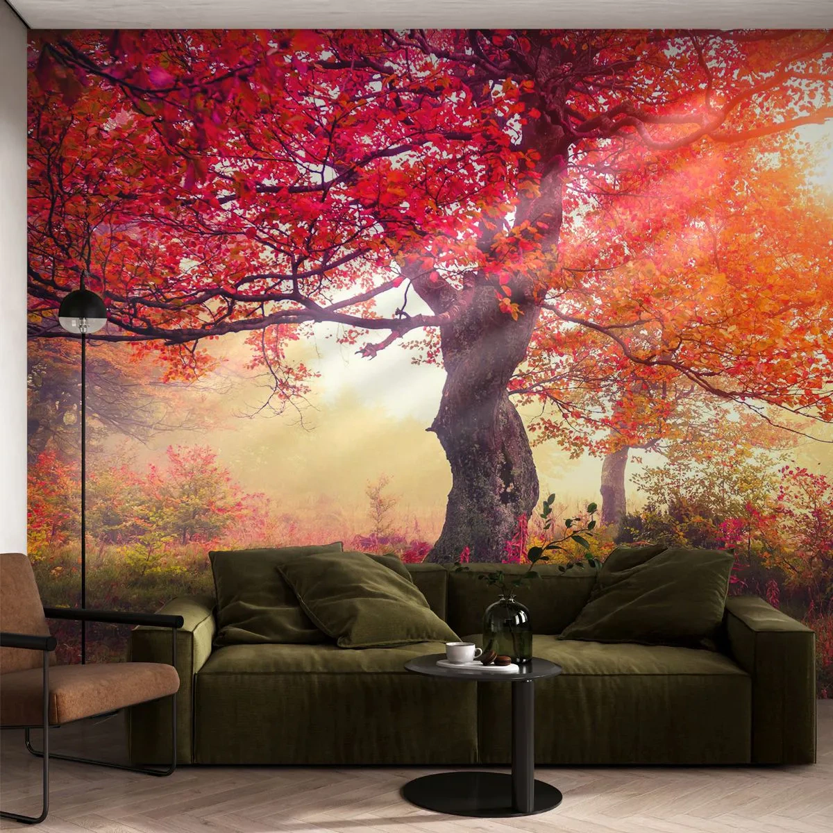 Photo Wallpaper Premium Canvas - In Full Bloom - Landscape, Park, Flowers - 400x280 cm