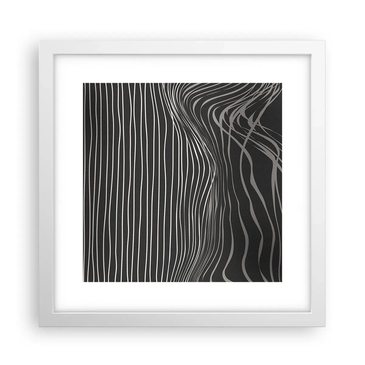 Poster in white frmae - Rhythm and Accent - 30x30 cm