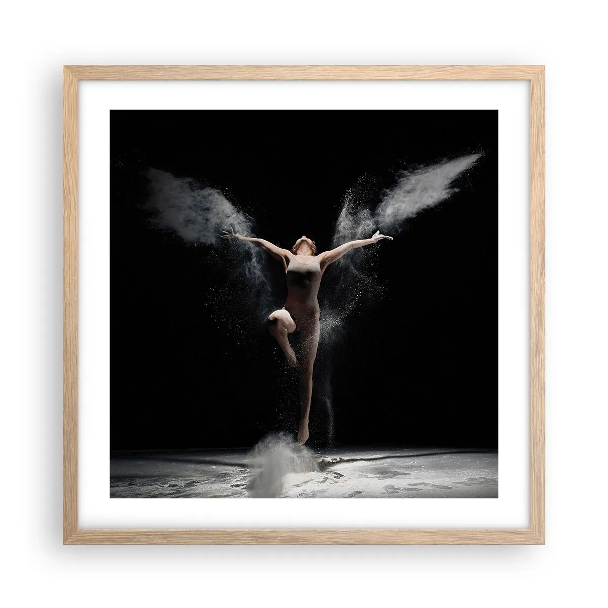 Poster in light oak frame - Elves Exist - 50x50 cm