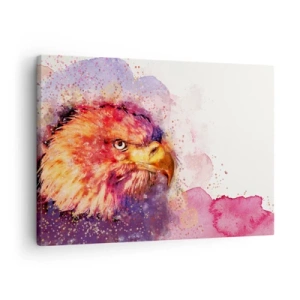 Canvas picture - Portrait of an eagle in artistic watercolor colors - 70x50cm - You Don't Want to Know What I Am Thinking - Modern wall decoration for the living room and bedroom ARTTOR