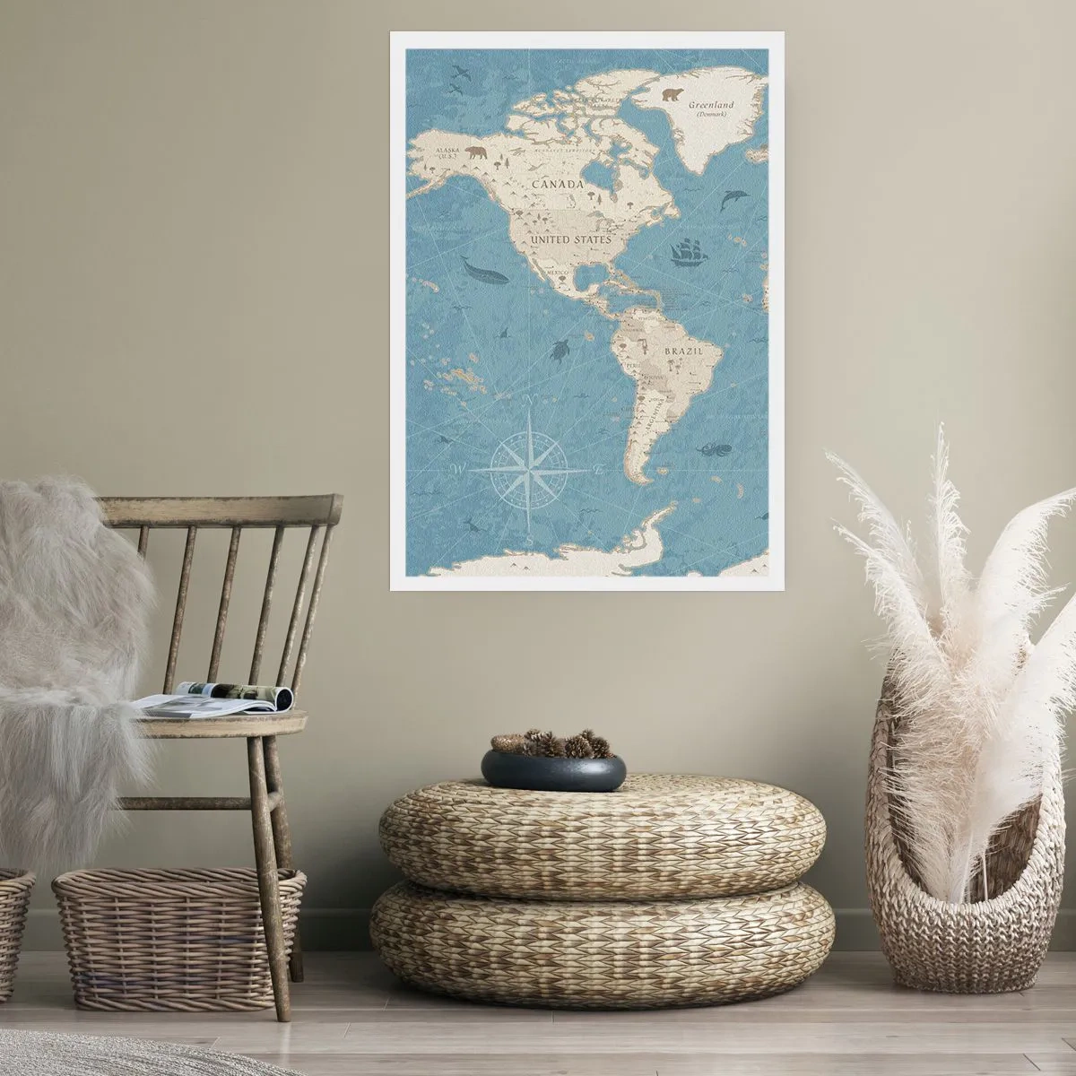 Poster - World Within Your Fingertips - 70x100 cm