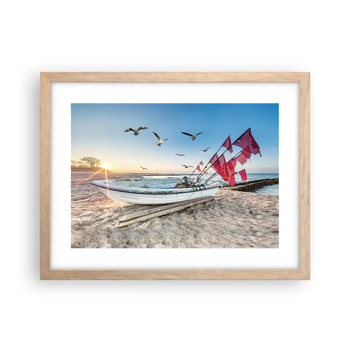 Poster in light oak frame - Deserved Rest - 40x30 cm