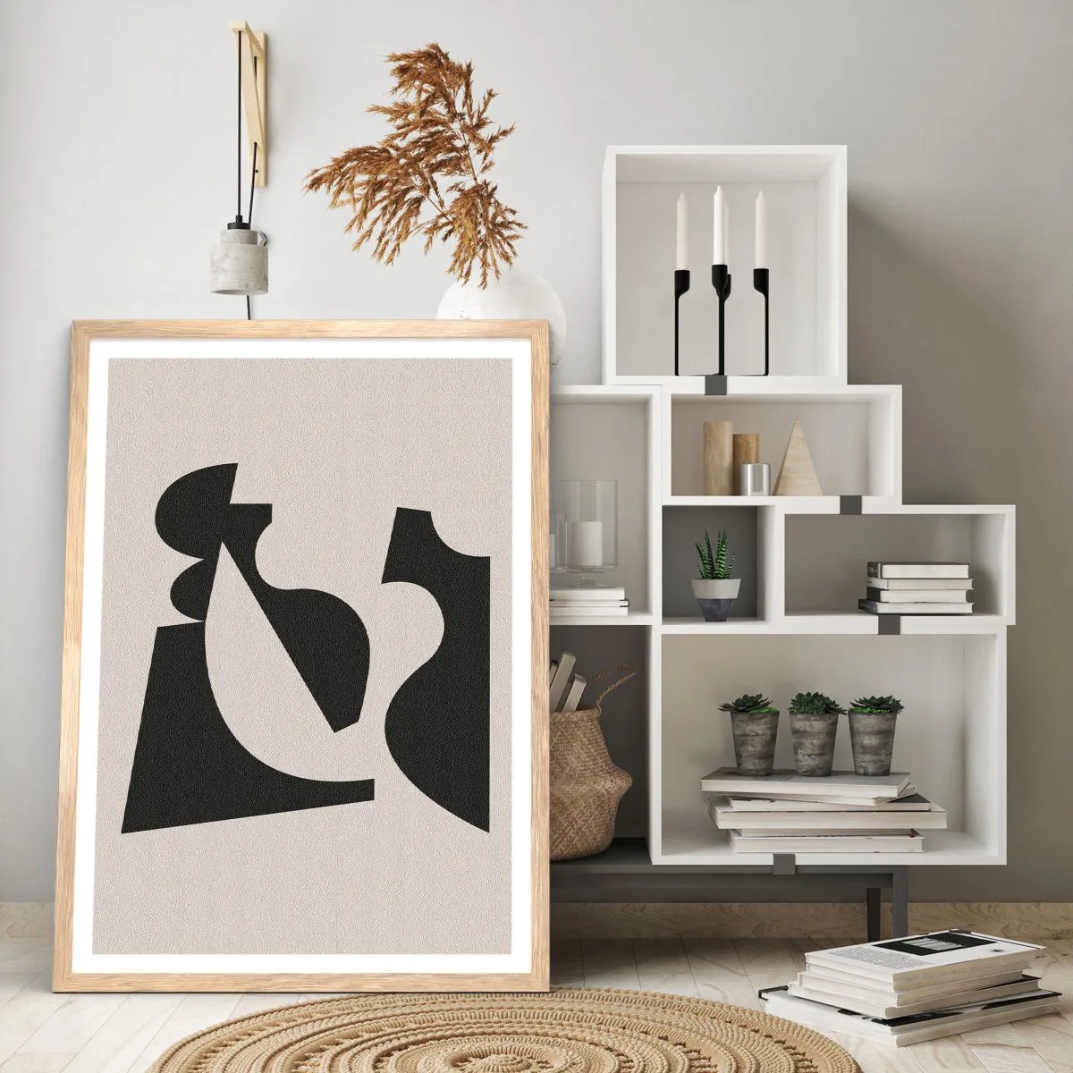 Poster in light oak frame - For Self-construction - 40x50 cm