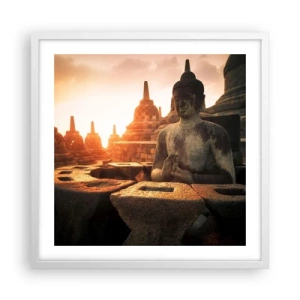 Poster in white frmae - Weather of Great Wisdom - 50x50 cm