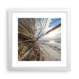 Poster in white frmae - Enounter of the Elements - 30x30 cm