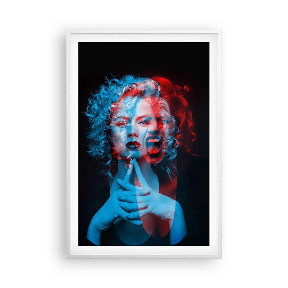 Poster in white frmae - Alter Ego - 61x91 cm