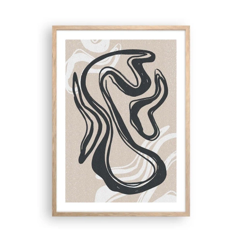 Poster in light oak frame - Multiplied Expression - 50x70 cm