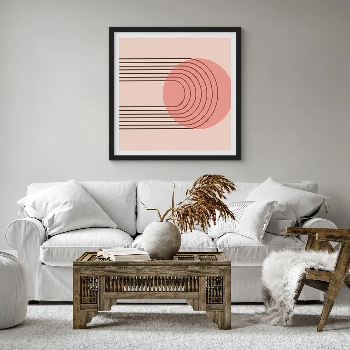 Poster in black frame - Irresistible Attraction - 50x50 cm