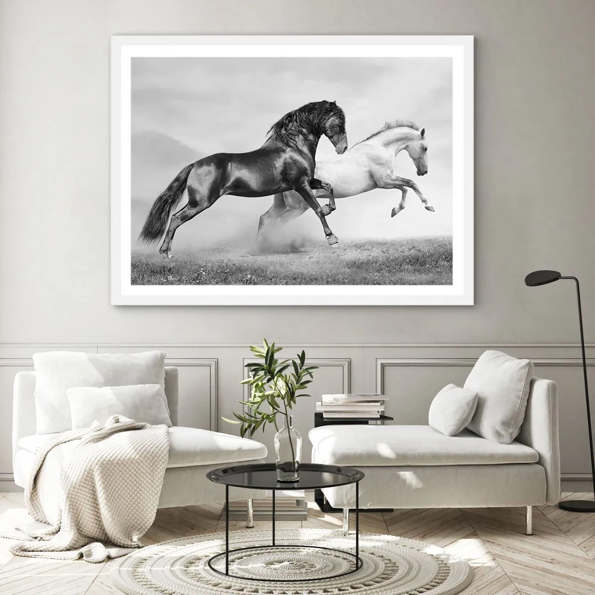 Poster in white frmae - Angels and Demons - 70x50 cm