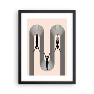 Poster in black frame - Upside Down - 30x40 cm