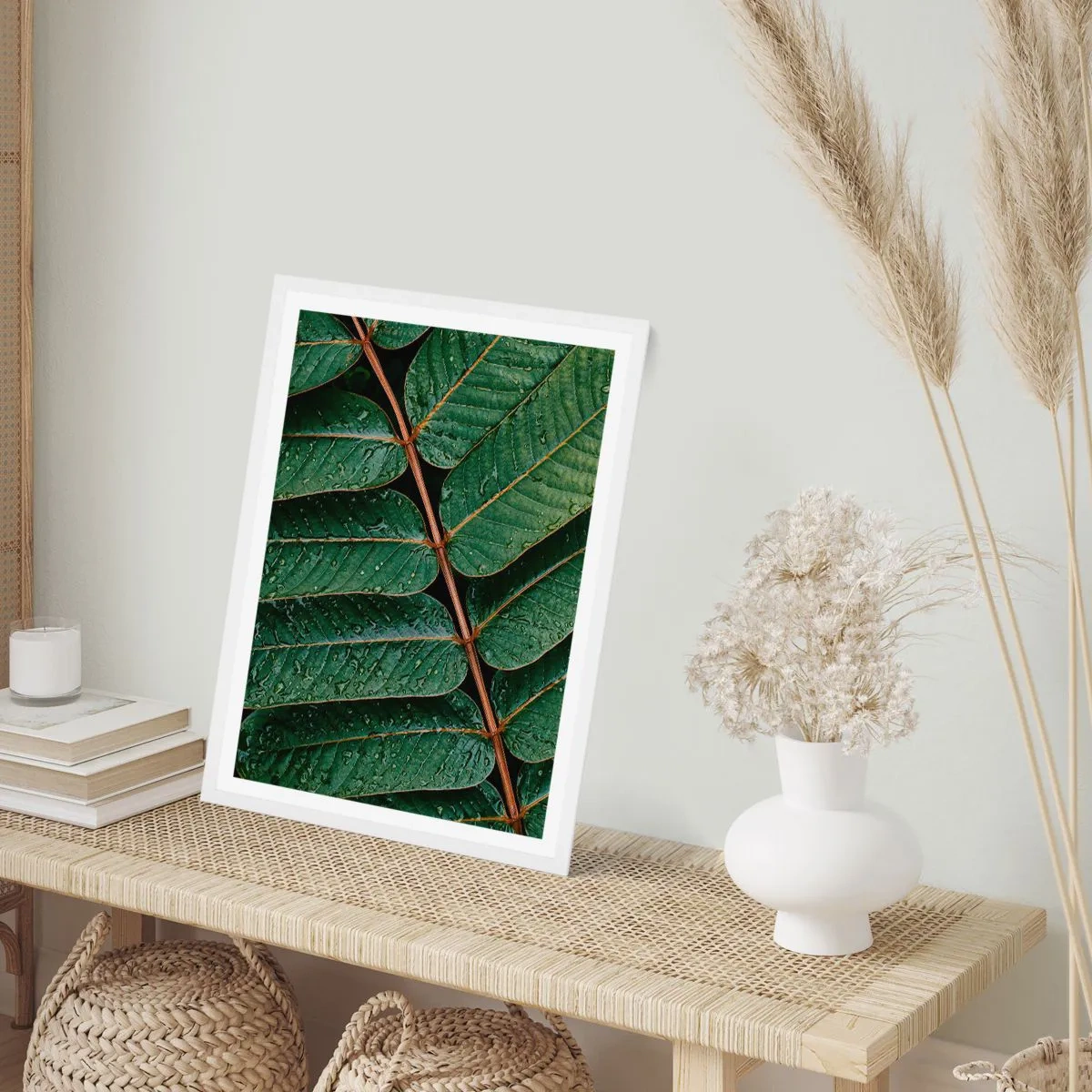 Poster in white frmae - In Green Rhythm - 70x100 cm
