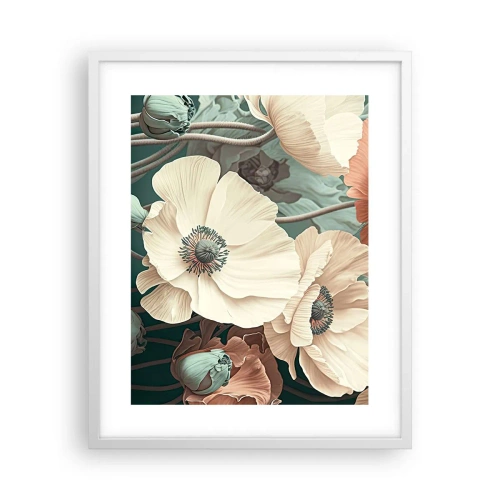 Poster in white frmae - Whisper of the Poppies - 40x50 cm