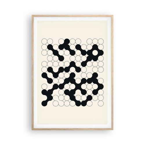 Poster in light oak frame - Chinese Play - Variation - 70x100 cm