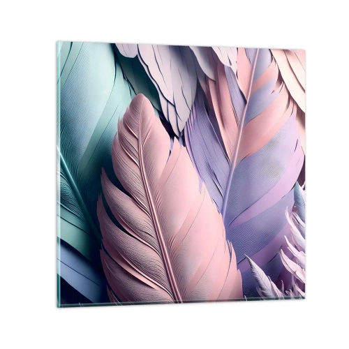 Glass picture - Birdie Chic - 70x70 cm