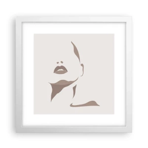 Poster in white frmae - Created with Light and Shadow - 30x30 cm