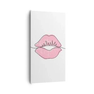 Canvas picture - Ready for a Kiss? - 65x120 cm