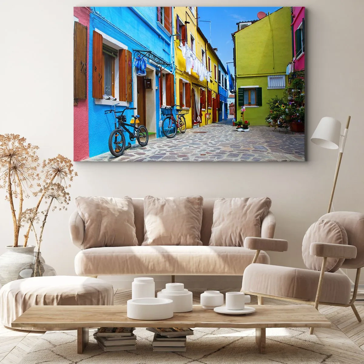 Canvas picture - Sweet, Pastel Alley - 120x80 cm