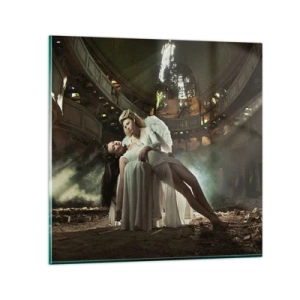 Glass picture - Spirit of Old Theatre - 60x60 cm